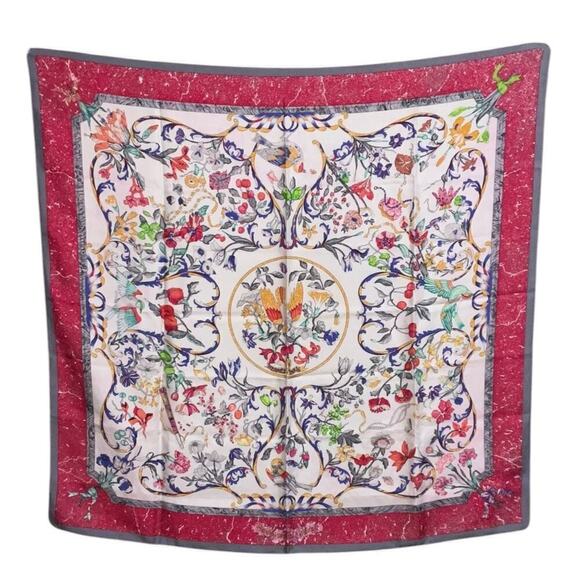 HERMES PIERRES D'ORIENT ET D'OCCIDENT SILK SCARF BY ZOE PAUWELS 90 CM SILK - Picture 11 of 16